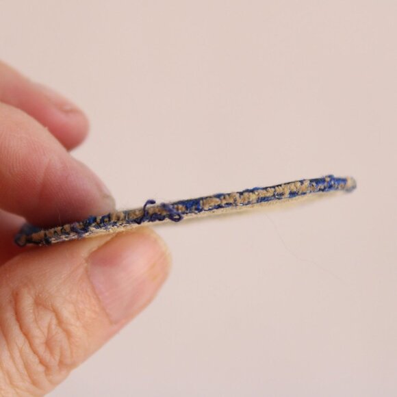 Vintage 1940s Patch, 9th Service Command Blue Circle with White Sew On Army - Picture 10 of 12